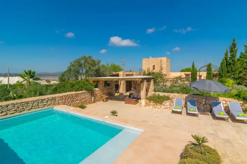 Ferienhaus auf Villa es molí des trenc, Campos
