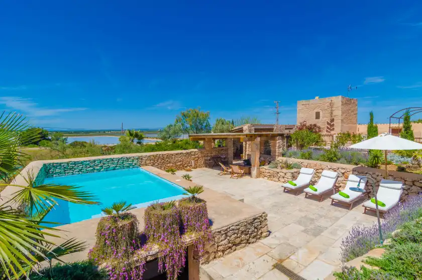 Ferienhaus auf Villa es molí des trenc, Campos
